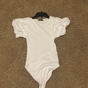 zara body suit white size small